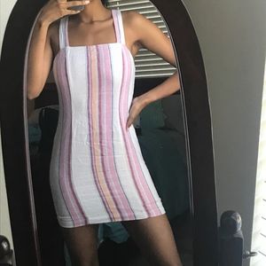 Stripped Short Dress